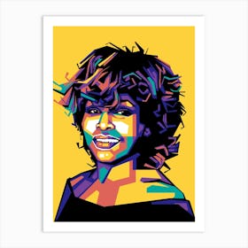 Tina Turner WPAP Art Print