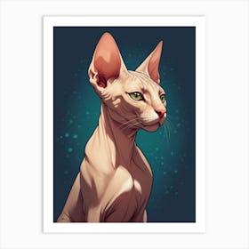 Sphynx Cat 2 Art Print