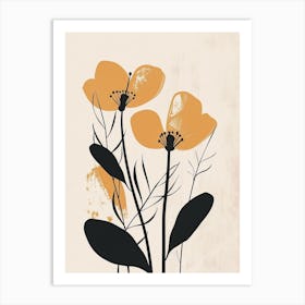 Abuja Flower Market Boho Minimalist Style Art Print