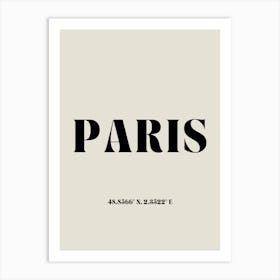 Neutral Paris Travel Art Print