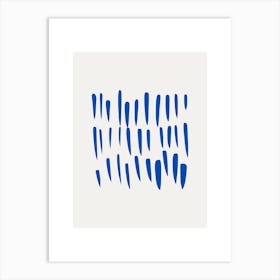 Abstract Brushstrokes 5 Art Print