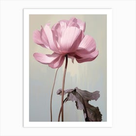 Floral Illustration Cyclamen 2 Art Print