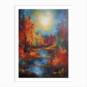 Autumn River 3 Art Print