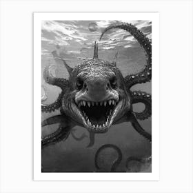 Monster Shark Art Print