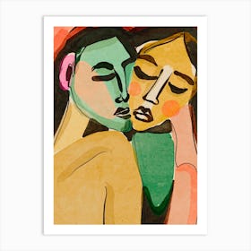 Lovers Art Print