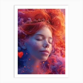 Dreaming Girl 4 Art Print