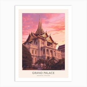 Grand Palace Bangkok Thailand Travel Poster Art Print