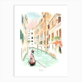 Venice Canals Italy Art Print