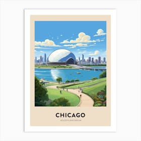 Adler Planetarium 5 Chicago Travel Poster Art Print