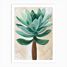 Jade Plant Art Print
