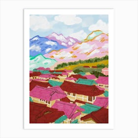 Korean Village Art Print