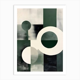 abstract modern geometrical art Art Print