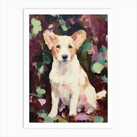 A Corgi Dog Painting, Impressionist 1 Art Print