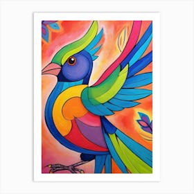 Colorful Bird-Reimagined 23 Art Print