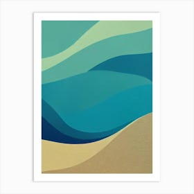 Waves On The Beach Art Print