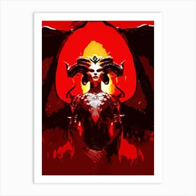 Diablo lilith Art Print