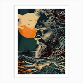 God Of The Sea Art Print