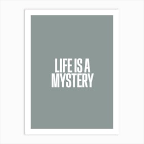 Life Is A Mystery Art Print