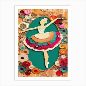 Swanlike Ballerina 1 Art Print