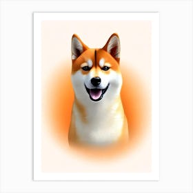 Shiba Inu Illustration Dog Art Print