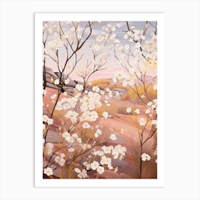 Gypsophila Babys Breath 3 Flower Painting Art Print