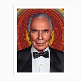 Frank Langella Illustration Movies Art Print