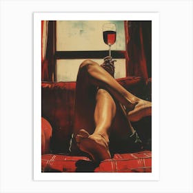 Glass Of Wine 5 Art Print