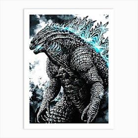 Godzilla 10 Art Print