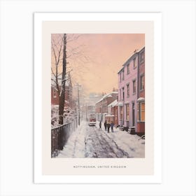 Dreamy Winter Painting Poster Nottingham United Kingdom 4 Art Print