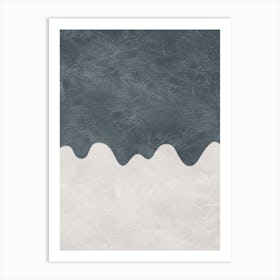 The Blue Dripping Art Print