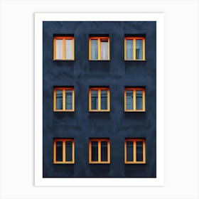 Windows On A Building 1 Art Print