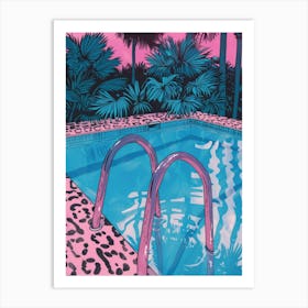 Pink Pool 4 Art Print