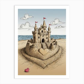 Sand Castle 5 Art Print