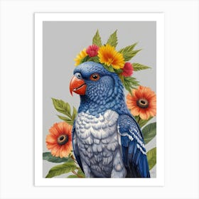 Blue Cockatoo Art Print