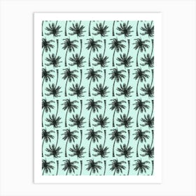 Palm Tree Pattern Poster