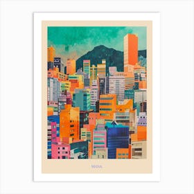 Kitsch Seoul Poster 3 Art Print