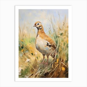 Bird Painting Partridge 3 Art Print