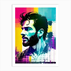 Man With A Beard 1 Art Print