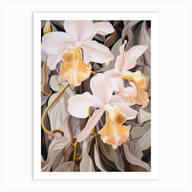 Orchid 3 Flower Painting Art Print