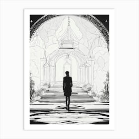 Man In Black Art Print