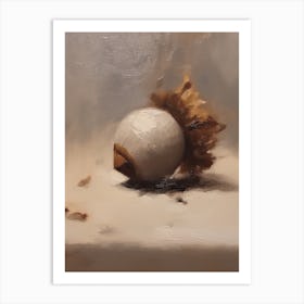 An Acorn Oil Painting 3 Art Print