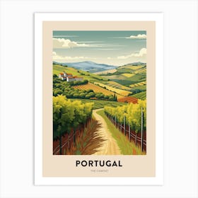 The Camino Portugal 1 Vintage Hiking Travel Poster Art Print
