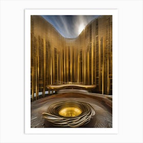 Golden Sphere Art Print