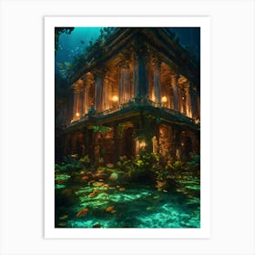 Underwater Palace Art Print