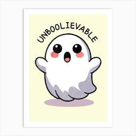 Unboolievable Ghost Art Print