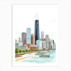 Daydreaming of Chicago Art Print