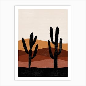 Cactus In The Desert 49 Art Print