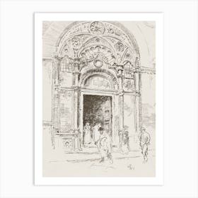 Door At San Michele Alice in Wonderland Art Print