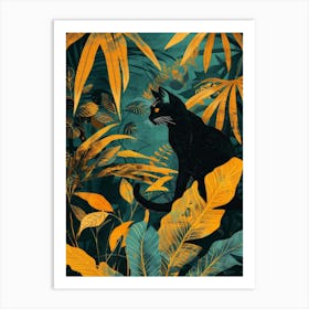 Cat In The Jungle 14 Art Print