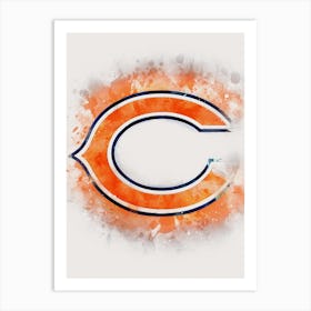 Chicago Bears Painting Art Print